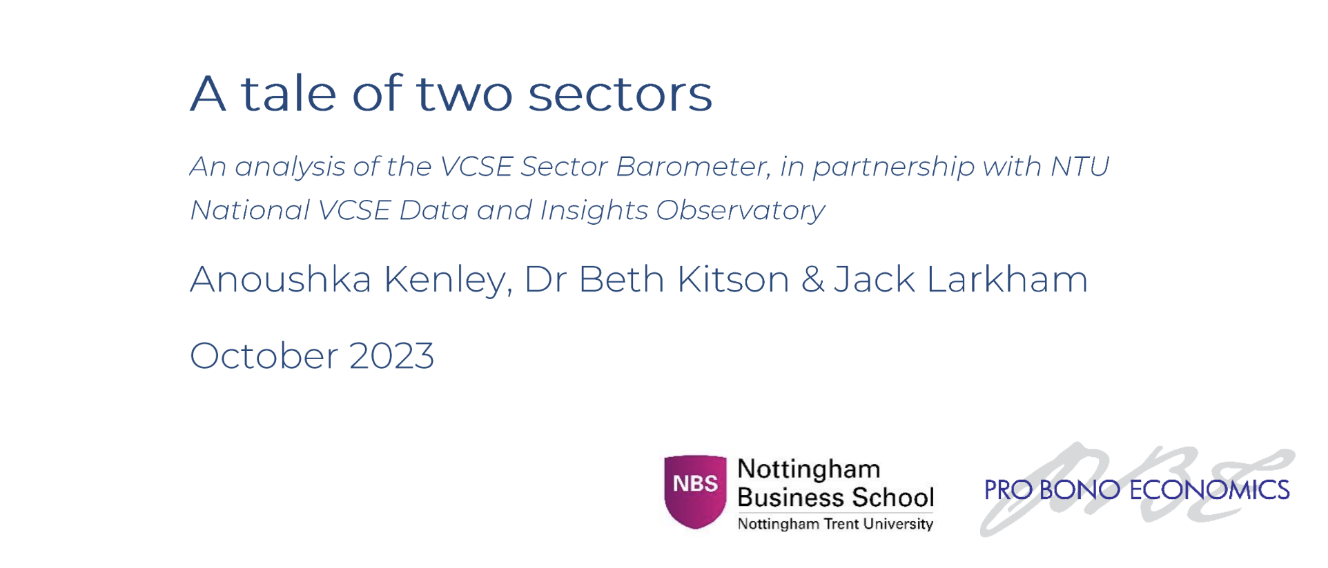 A Tale of Two Sectors Report